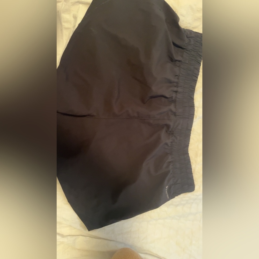 black shorts